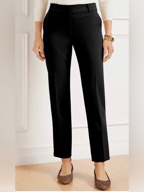 Talbots Black Hampshire ankle dress pants slacks